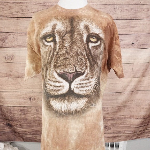 THE MOUNTAIN 2011 JEREMY PAUL BENGAL TIGER ANIMAL NATURE TIE DYE TSHIRT SIZE 3XL - Picture 2 of 6